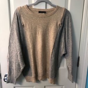 THML Colorblock Zipper Sweater